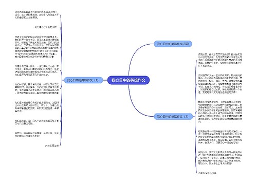 我心目中的英雄作文