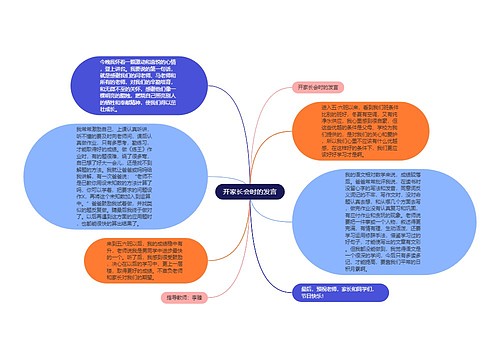 开家长会时的发言 开家长会时的发言