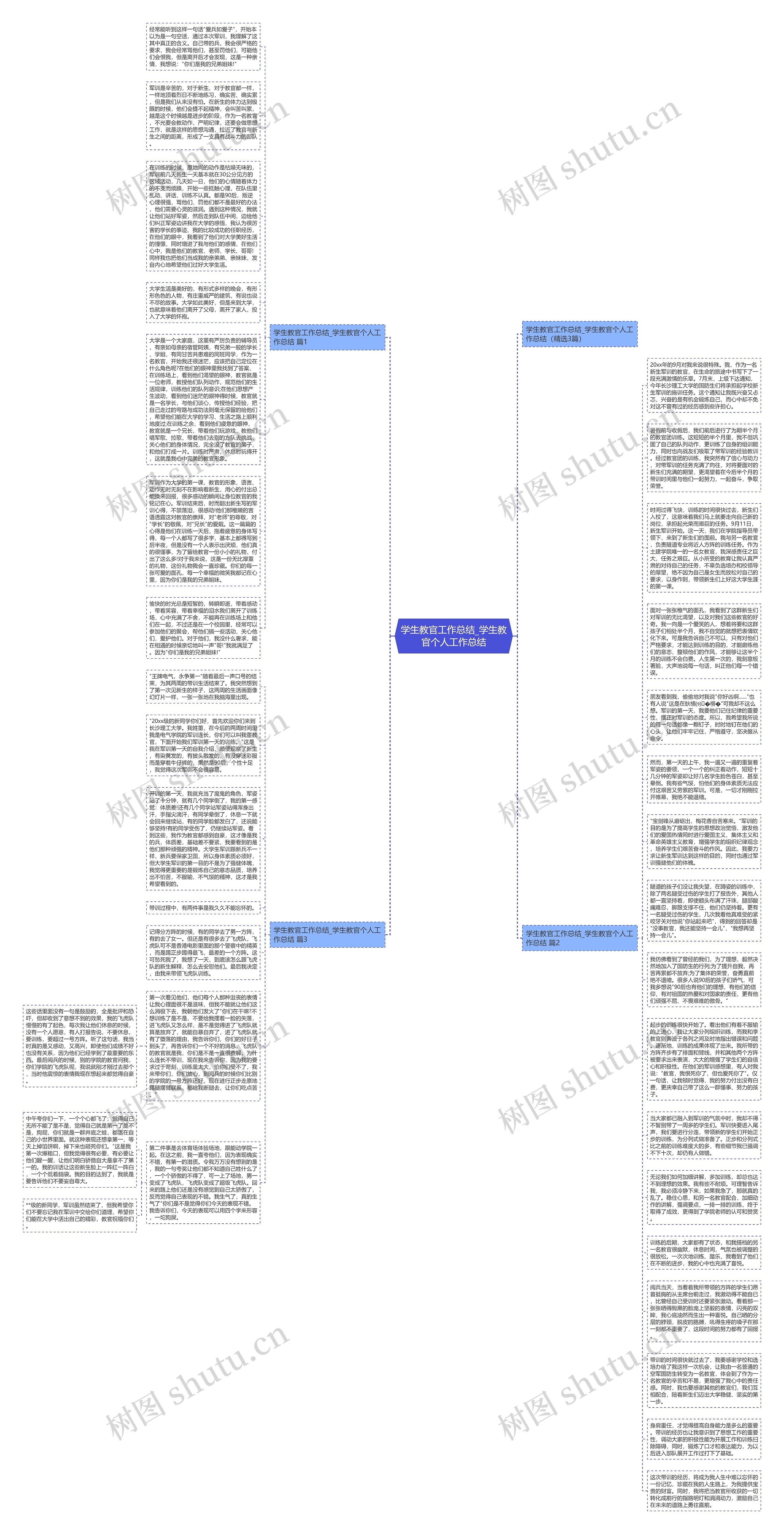 学生教官工作总结_学生教官个人工作总结思维导图