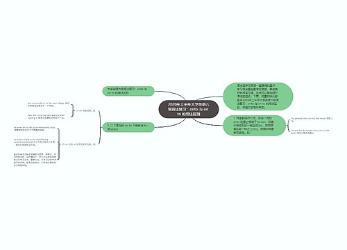 2020年上半年大学英语六级语法复习：onto 与 on to 的用法区别