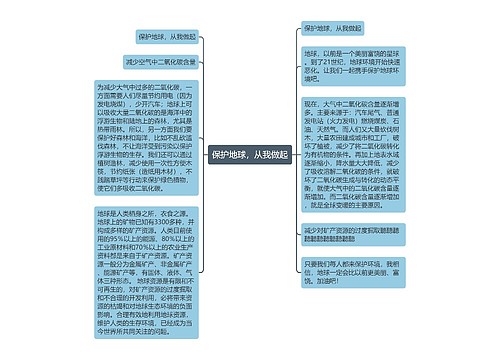 保护地球，从我做起