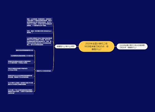 2020年全国计算机二级WEB程序复习知识点：容器是什么?