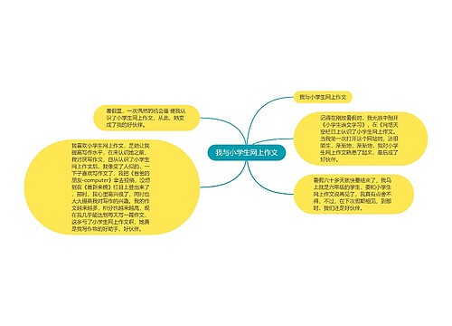 我与小学生网上作文