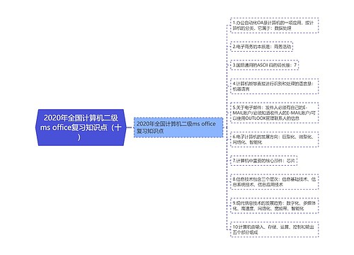 2020年全国计算机二级ms office复习知识点（十）