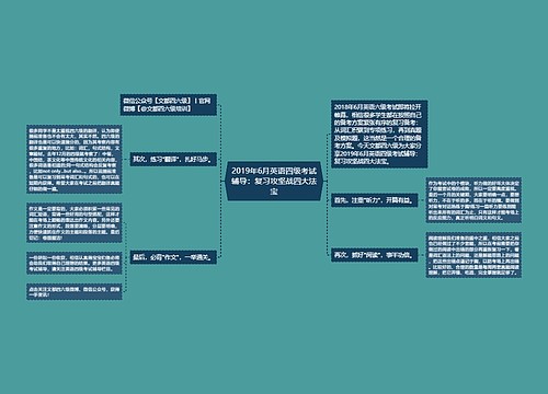 2019年6月英语四级考试辅导：复习攻坚战四大法宝