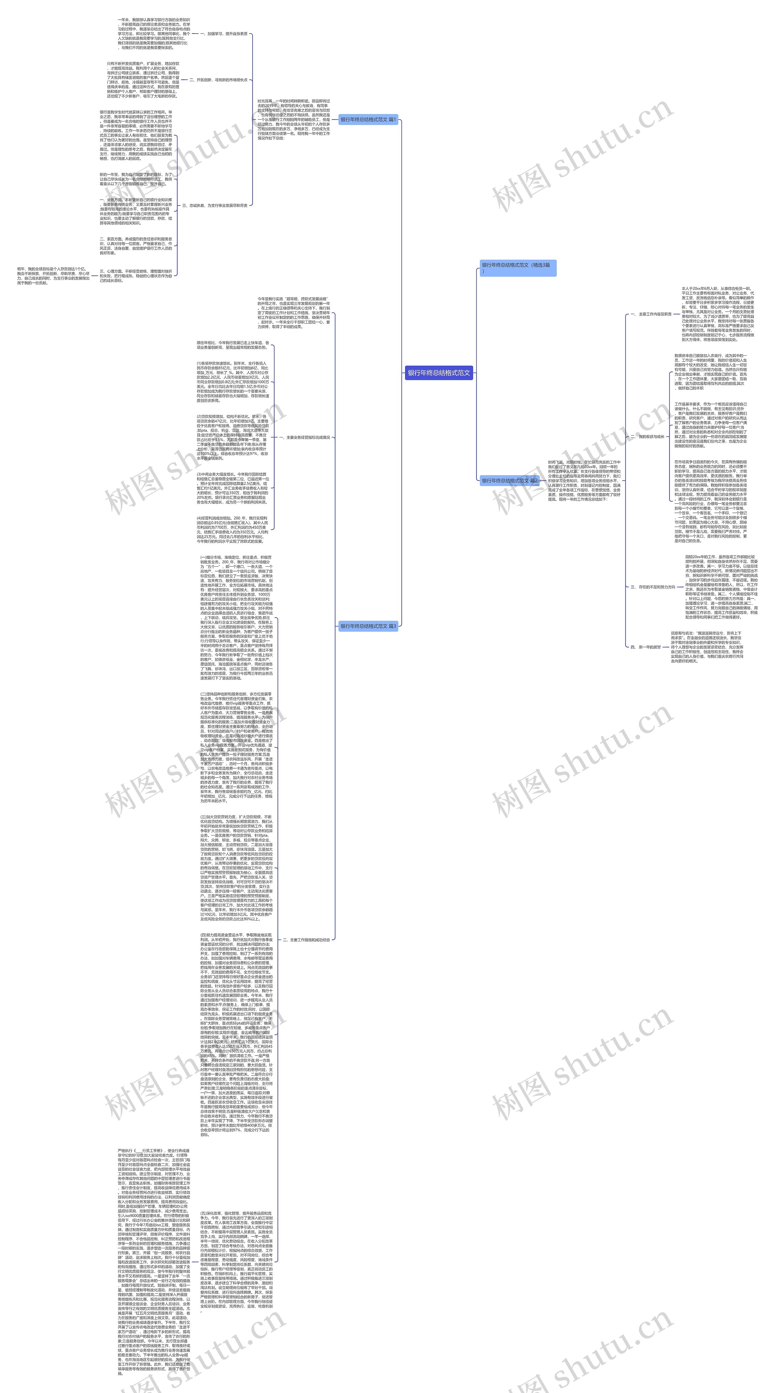 银行年终总结格式范文