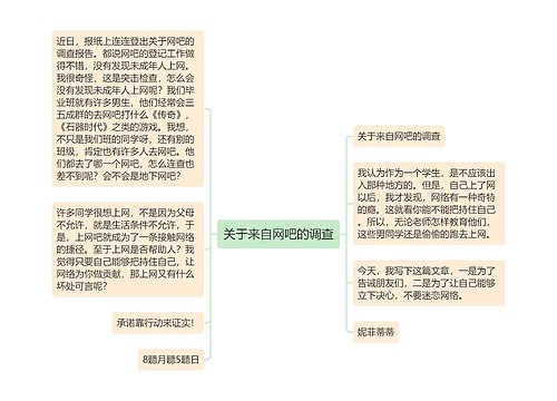 关于来自网吧的调查