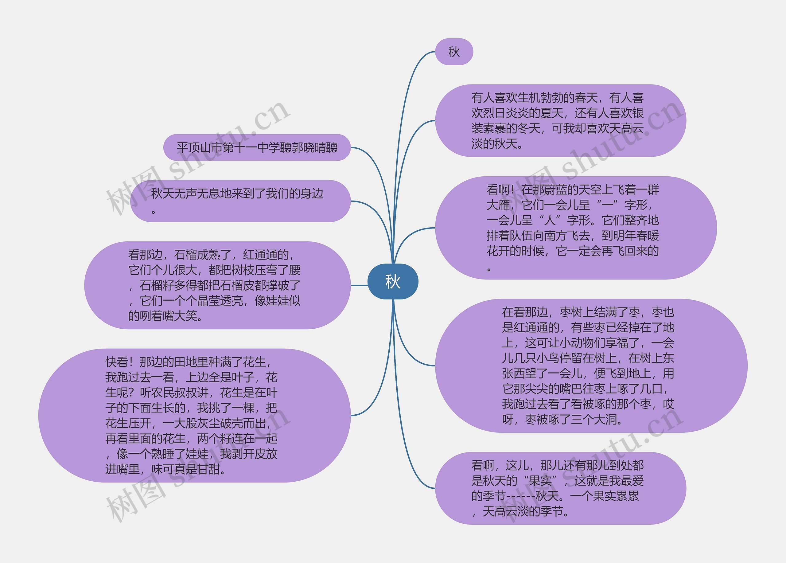 秋思维导图