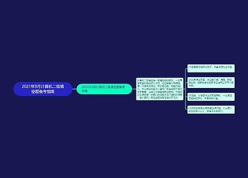 2021年9月计算机二级填空题备考指南