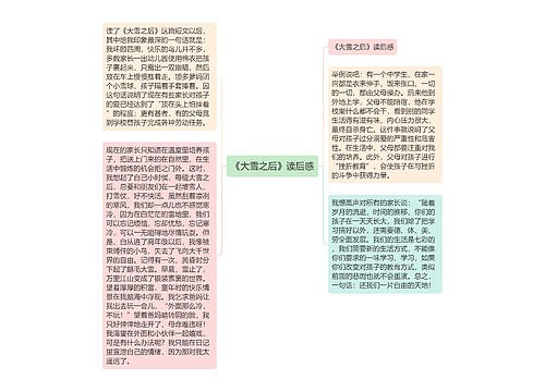 《大雪之后》读后感 《大雪之后》读后感