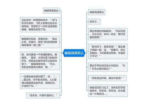 蝙蝠偶遇雷达