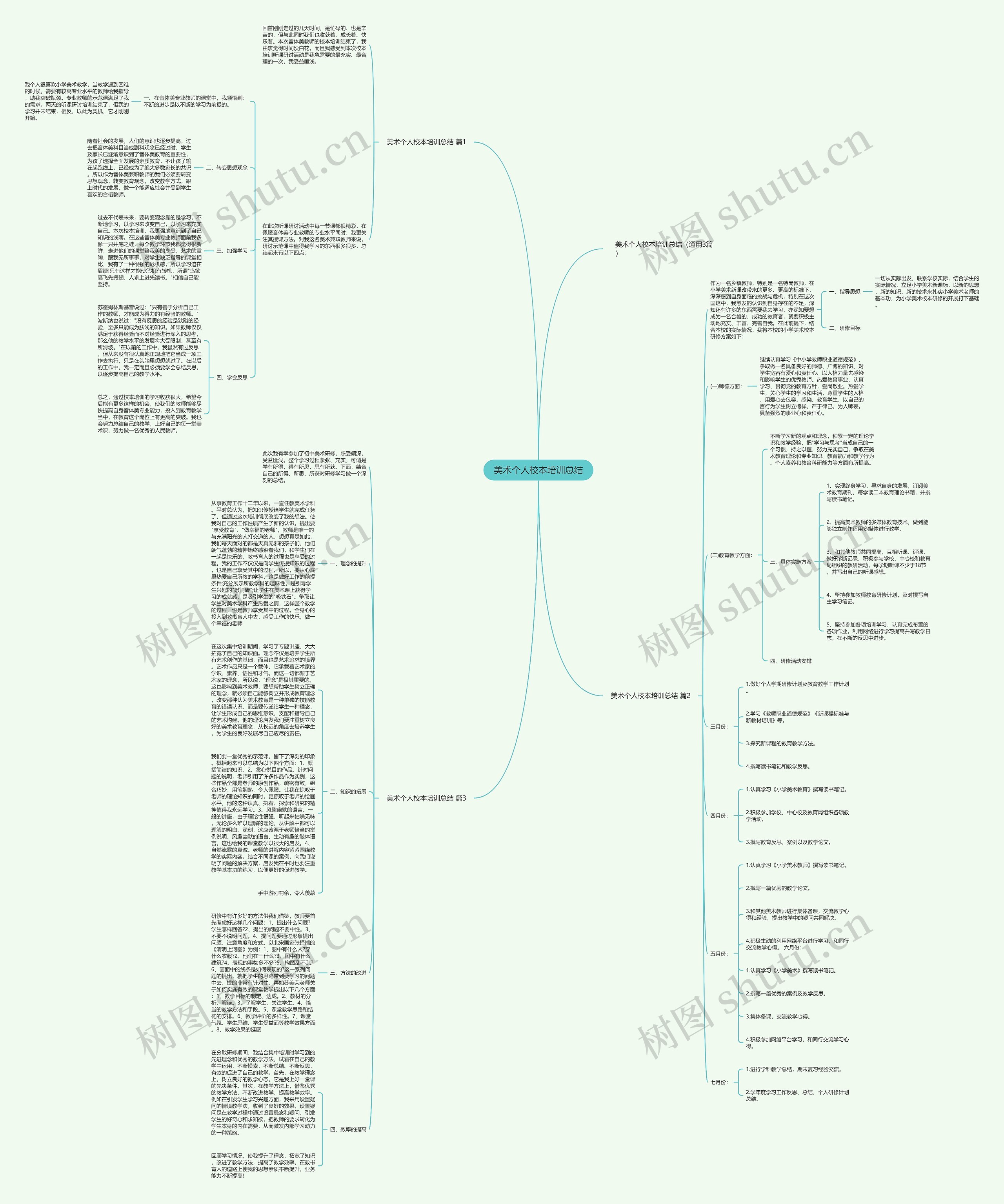 美术个人校本培训总结