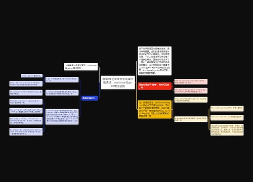 2020年上半年大学英语六级语法：continue与go on用法区别