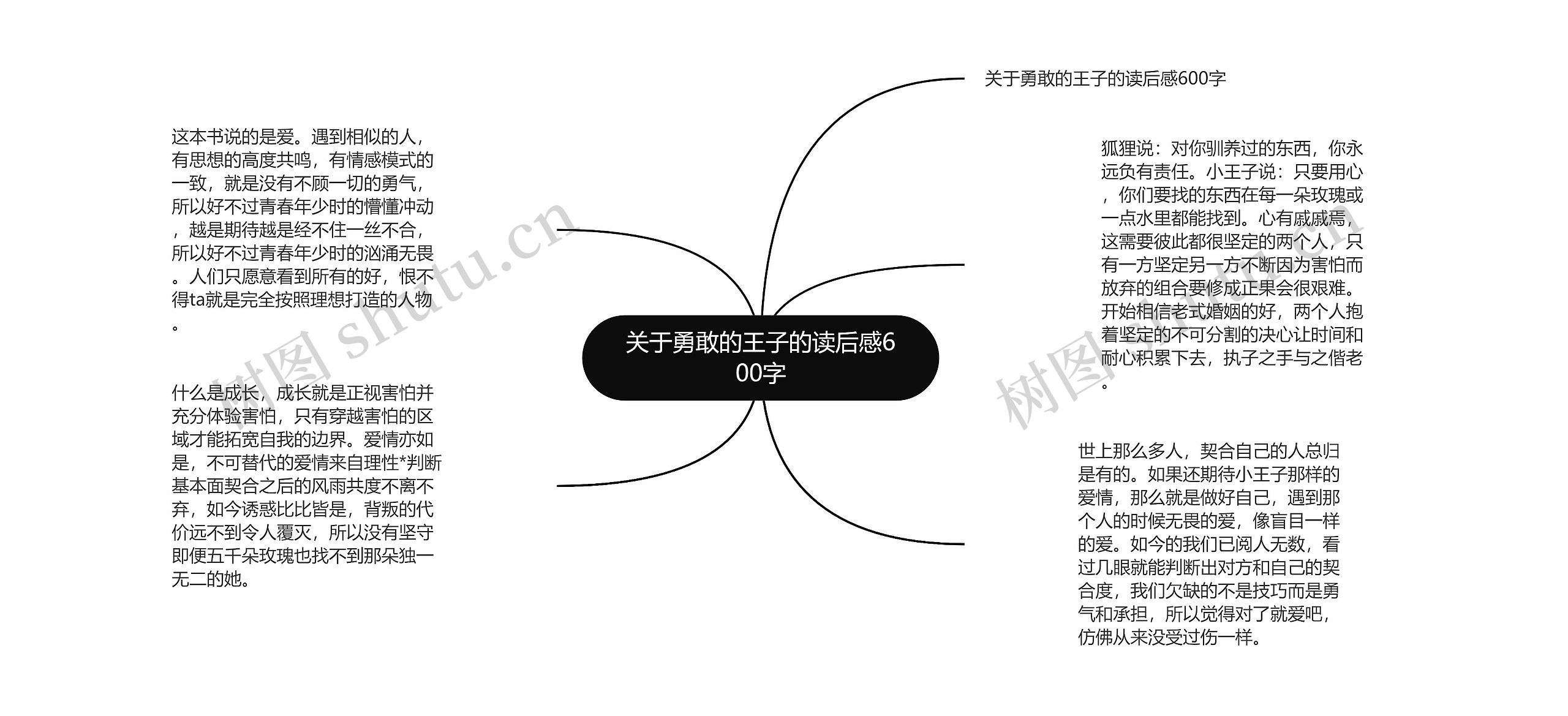 关于勇敢的王子的读后感600字思维导图