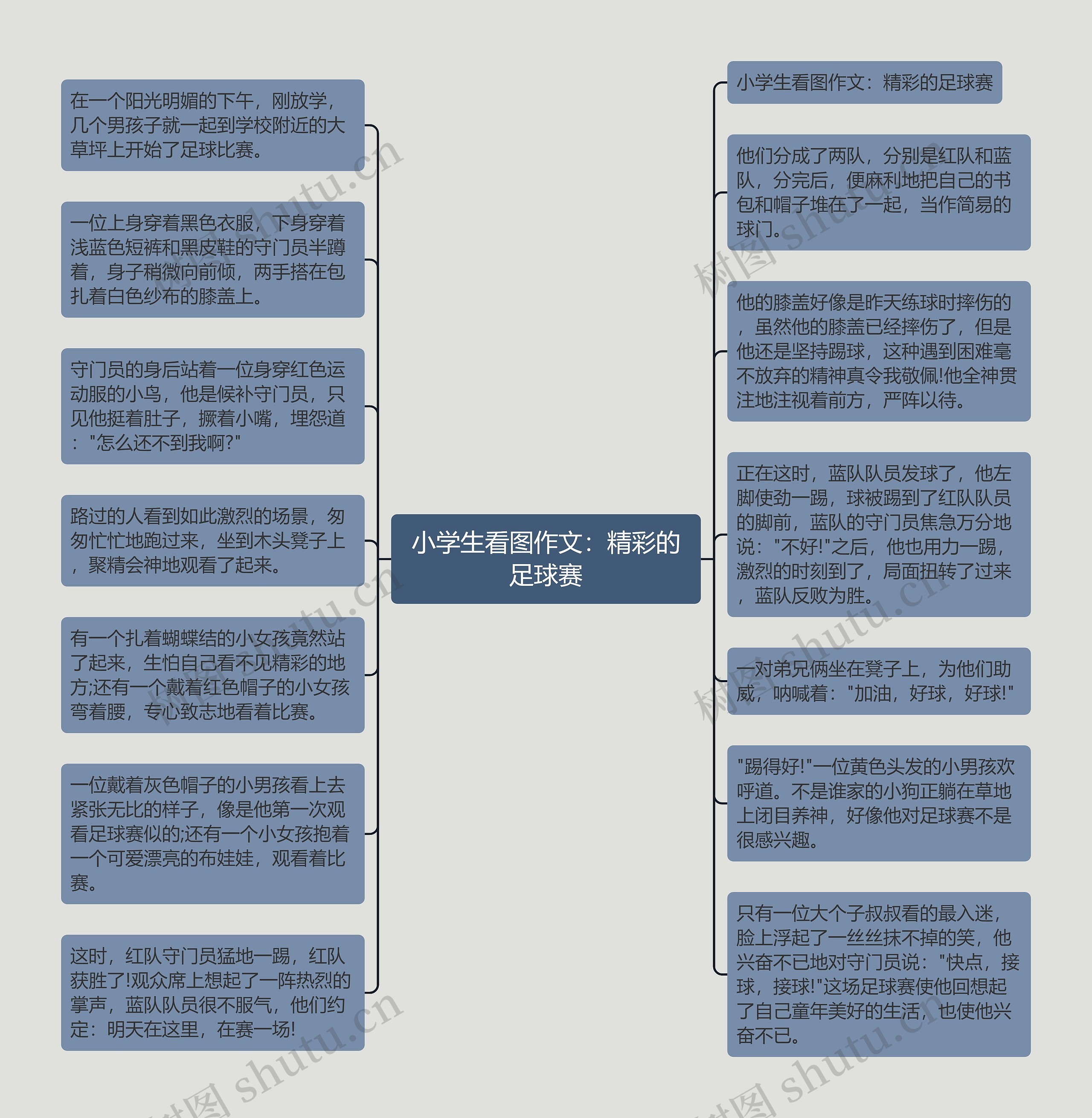 小学生看图作文：精彩的足球赛