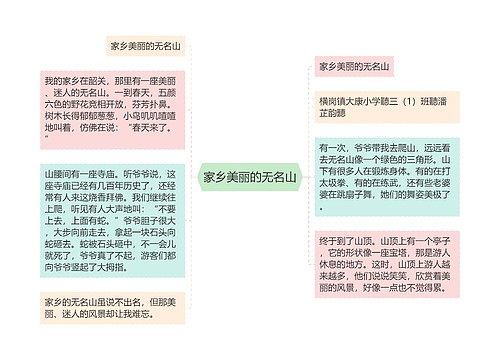 家乡美丽的无名山