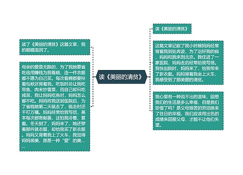 读《美丽的清贫》