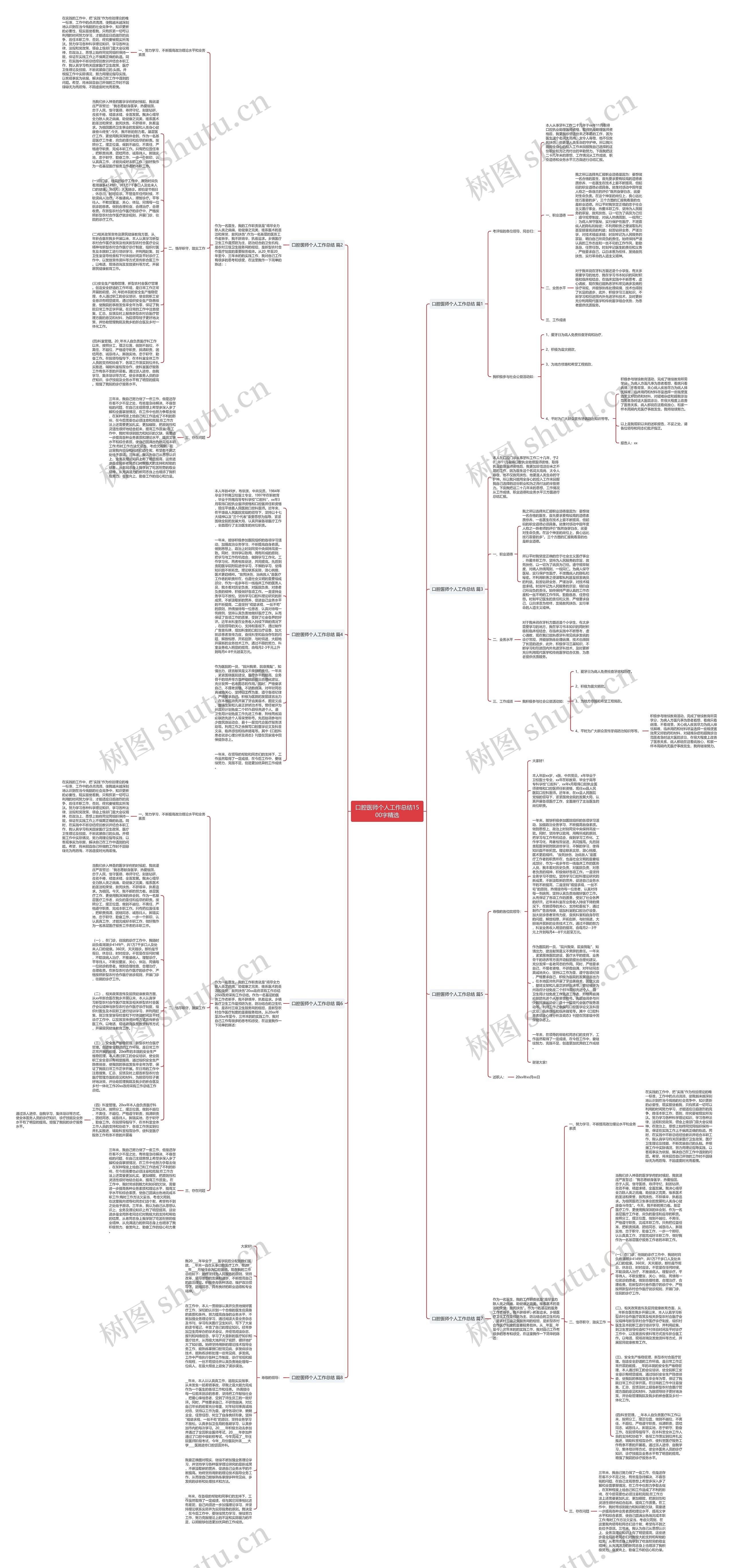 口腔医师个人工作总结1500字精选