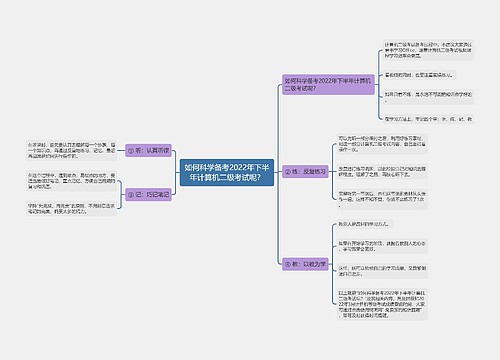 如何科学备考2022年下半年计算机二级考试呢？