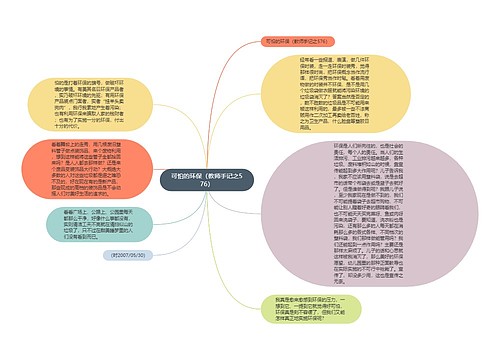 可怕的环保（教师手记之576）