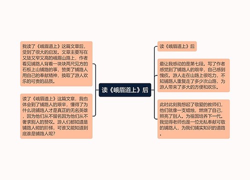 读《峨眉道上》后