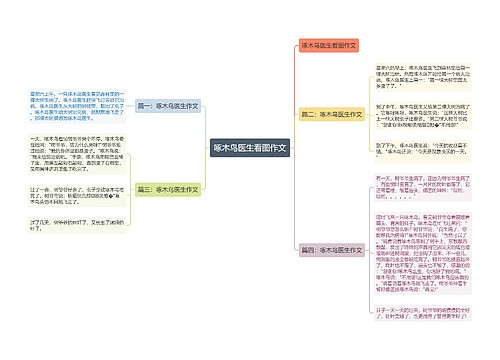 啄木鸟医生看图作文