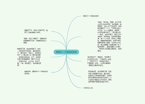 给我们一个自由的空间