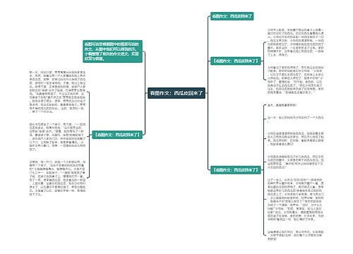 看图作文:西瓜皮回来了 看图作文:西瓜皮回来了