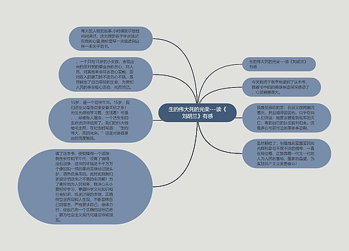 生的伟大死的光荣---读《刘胡兰》有感