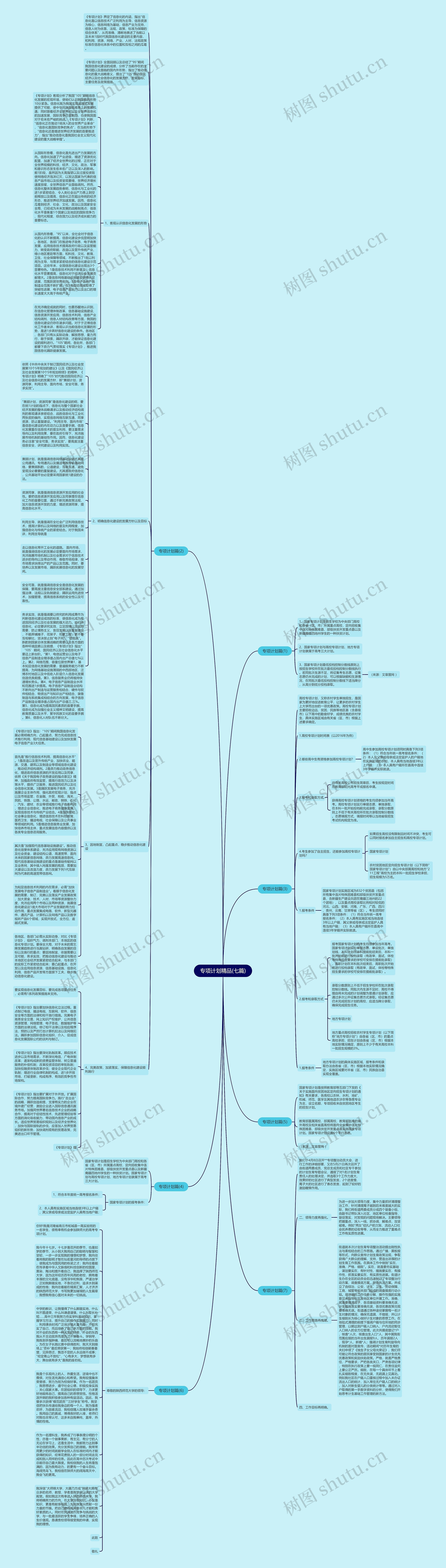 专项计划精品(七篇)思维导图
