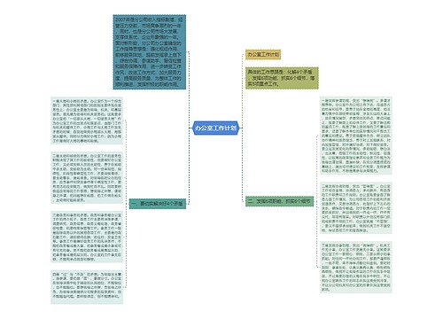 办公室工作计划