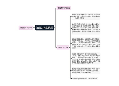 独脚女将的风采