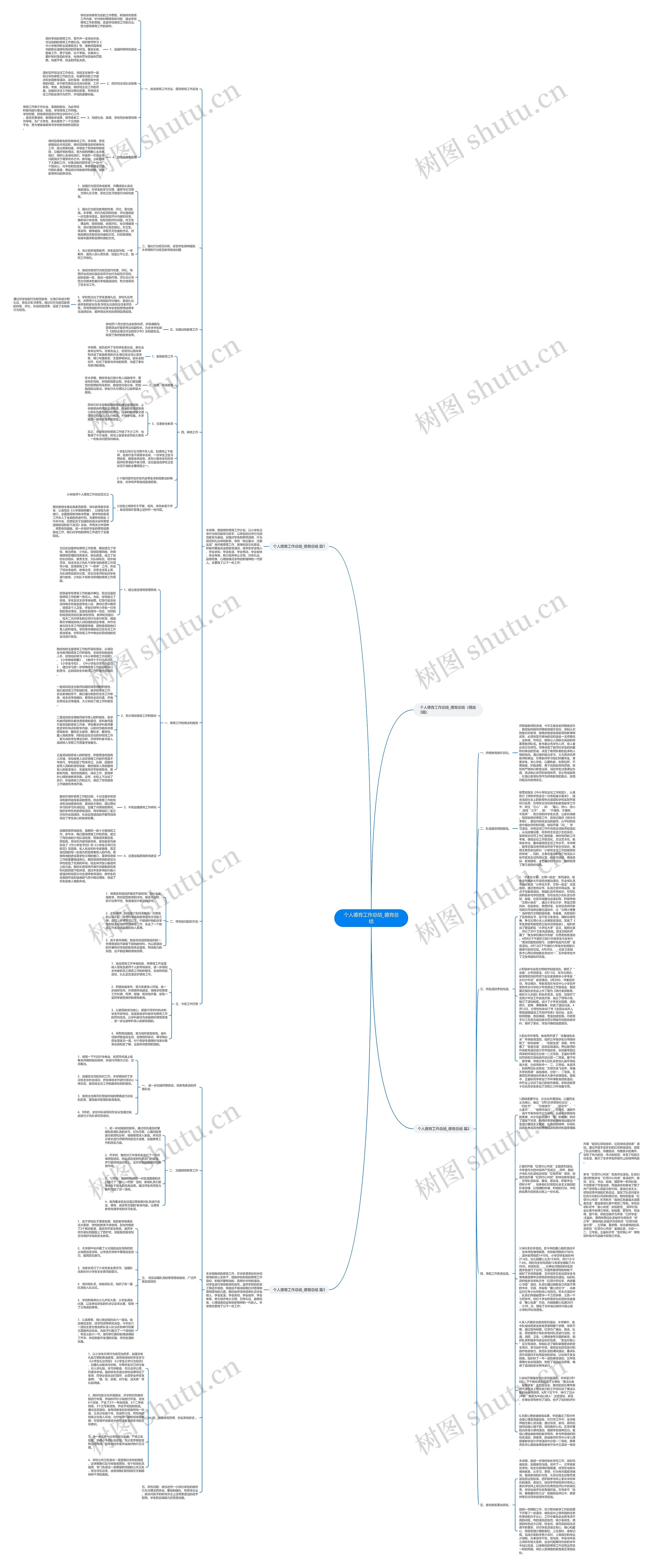 个人德育工作总结_德育总结思维导图