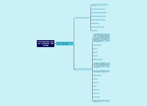 2020年全国计算机二级考试C++复习知识点：关键字和变量