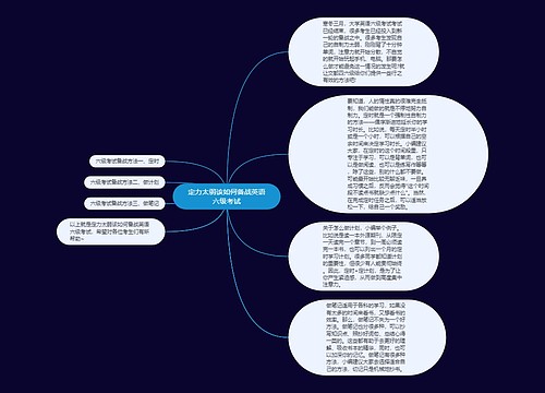 定力太弱该如何备战英语六级考试