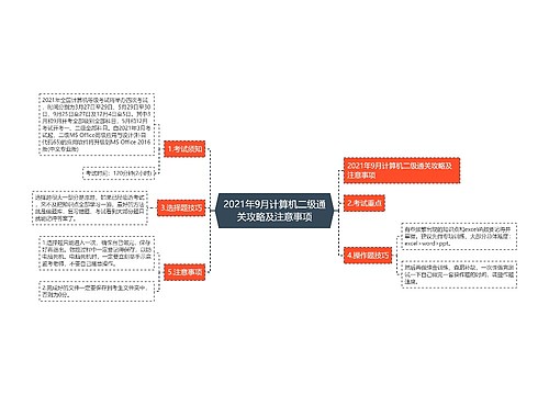 2021年9月计算机二级通关攻略及注意事项