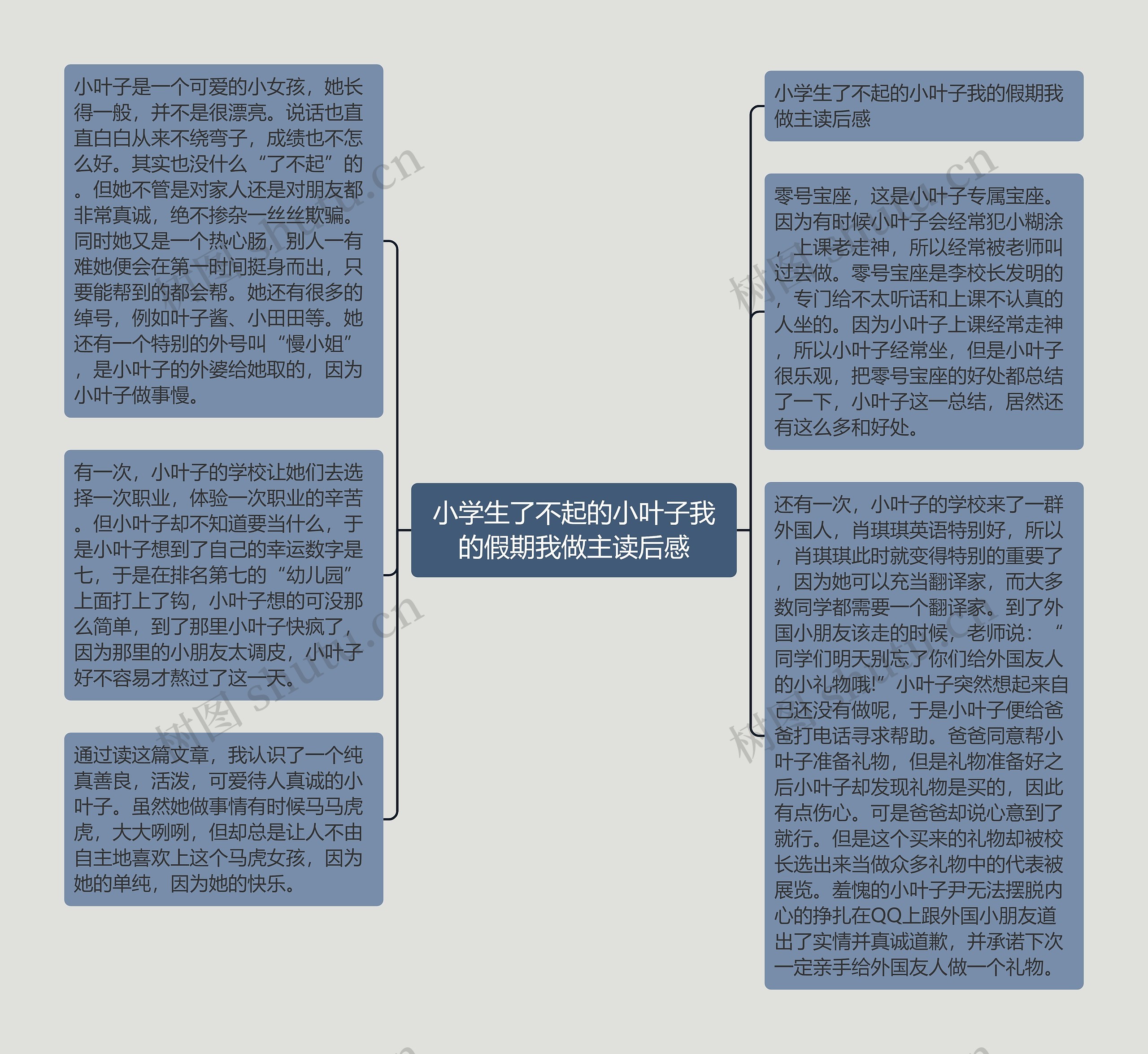 小学生了不起的小叶子我的假期我做主读后感