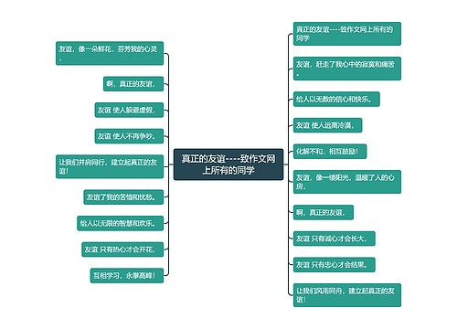 真正的友谊----致作文网上所有的同学