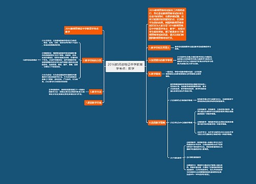 2016教师资格证中学教育学考点：教学