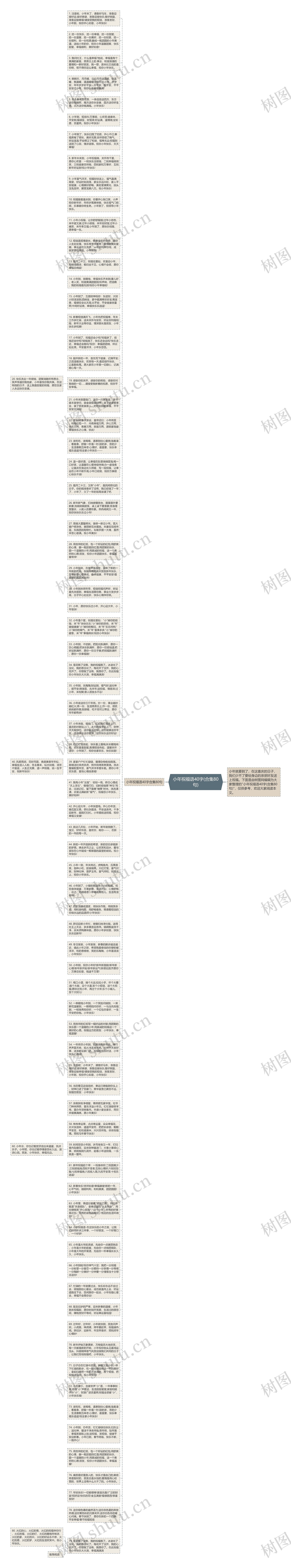 小年祝福语40字(合集80句)思维导图