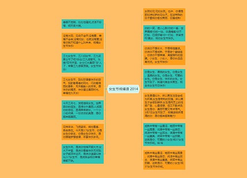 女生节祝福语 2014