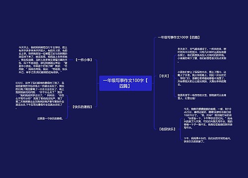 一年级写事作文100字【四篇】