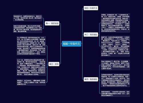 姐姐一年级作文