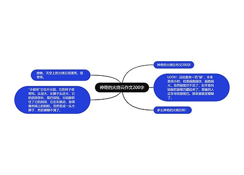 神奇的火烧云作文200字