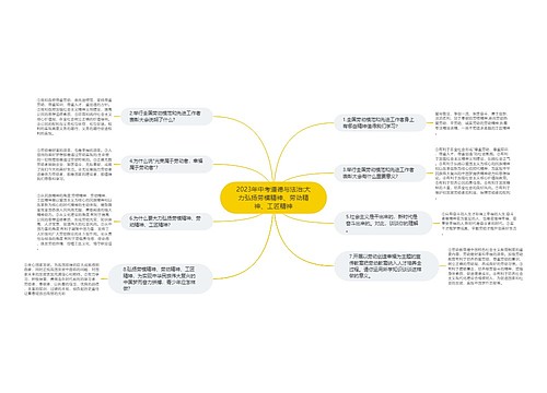 2023年中考道德与法治:大力弘扬劳模精神、劳动精神、工匠精神