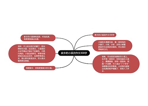 家乡的小溪流作文300字