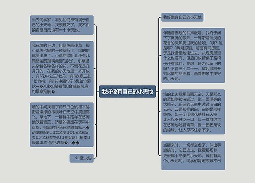 我好像有自己的小天地 我好像有自己的小天地
