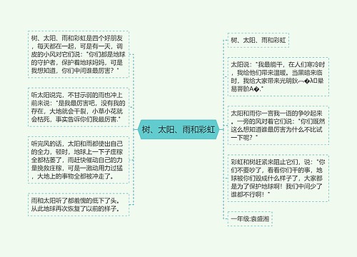 树、太阳、雨和彩虹 树、太阳、雨和彩虹