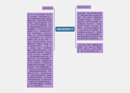 龙卷风的愤怒作文