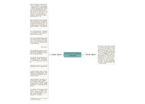 2022初中政治学习高效记忆技巧|政治